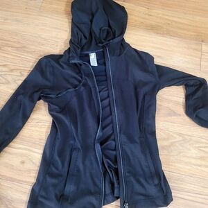 Black Zip-Up Hoodie Small Love Tree